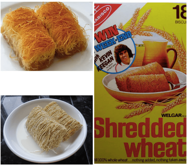 The bond between Kadayif & Shredded&nbsp;Wheat